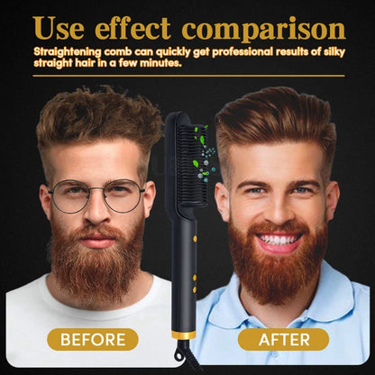 Professional Men’s beard straightener heating comb