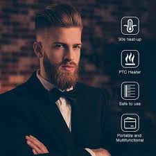 Professional Men’s beard straightener heating comb